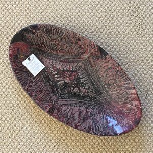 Akcam Oval Art Glass Bowl